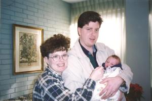 Either the day after you were born or the week after you were born.